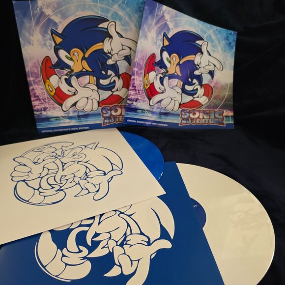 Sonic Adventure Original Soundtrack x2LP Blue and White Vinyl - Picture 6 of 6